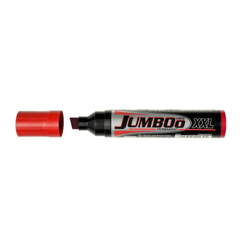 Marker permanentny Jumbo wkład czerwony 2,0-12,0mm ścięta końcówka Kamet (K-2041)