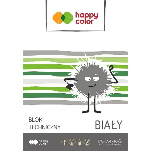Blok techniczny biały 170g A4 HAPPY COLOR 3550 2030-0-4282800