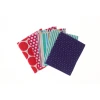 Zestaw dekoracyjny zestaw tkanin bawełnianych capsule spots & stripes brights 5szt Papiermania (pma-358401)