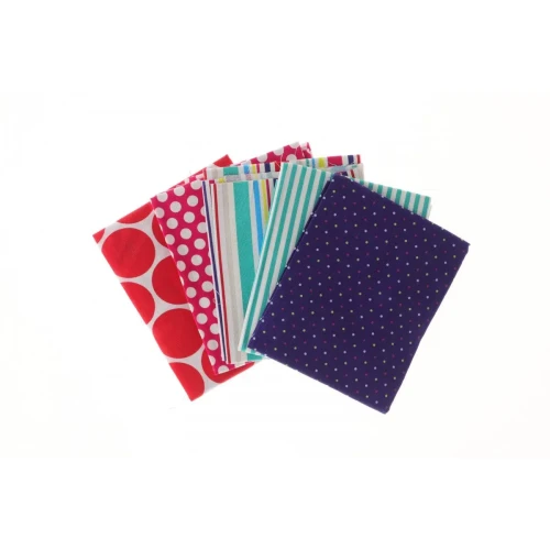 Zestaw dekoracyjny zestaw tkanin bawełnianych capsule spots & stripes brights 5szt Papiermania (pma-358401)