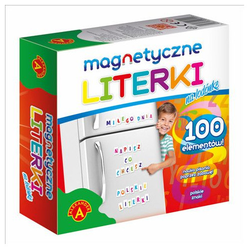 Magnes Literki magnetyczne mix Alexander (0188) 100 sztuk