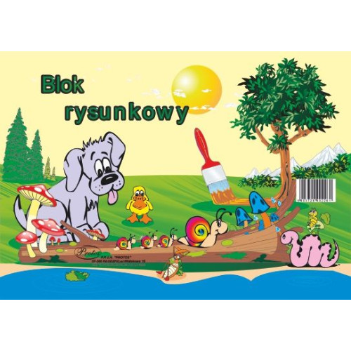 Blok rysunkowy A4 biały 80g 100k [mm:] 297x210 Protos
