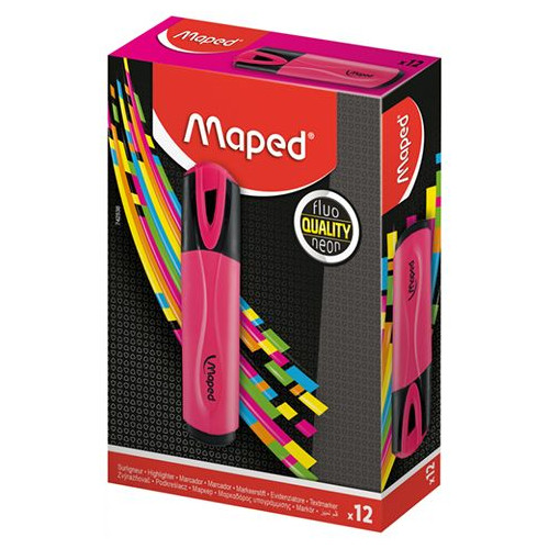 Zakreślacz fluo peps różowy wkład różowy 1,0-5,0mm Maped (734036)