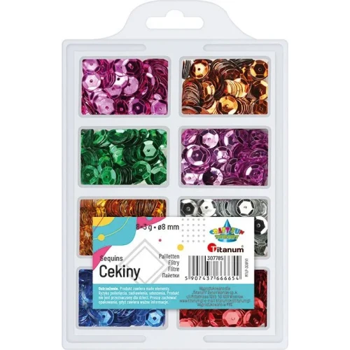 Cekiny Craft-Fun Series okrągłe Titanum (3G8PX1)