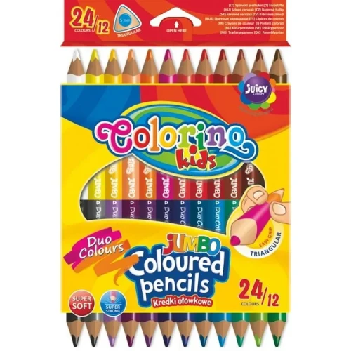 Kredki ołówkowe Colorino dwustronne 24 kol. Patio (51880)
