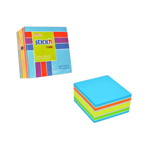 Notes samoprzylepny (karteczki) mix 400k [mm:] 76x76 Stick'n (21538)