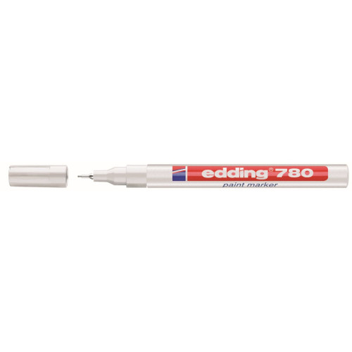 Marker olejowy wkład biały 0,8mm igłowa końcówka