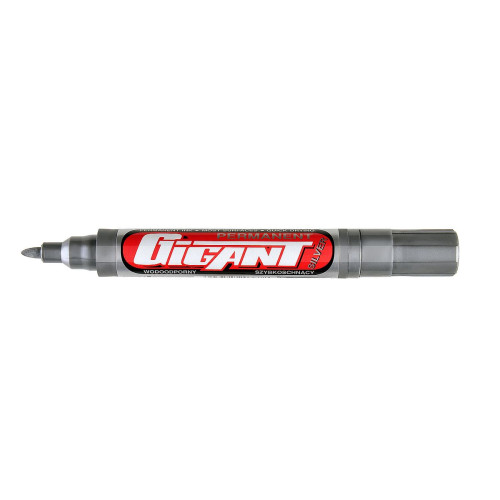 Marker permanentny Gigant wodoodporny wkład srebrny 1,5-3,00mm okrągła końcówka Kamet (K-5111)