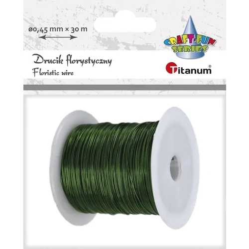 Drucik Craft-Fun Series florystyczny kolor: zielony 30 m Titanum (339371)