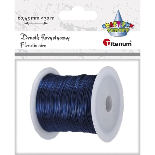 Drucik Craft-Fun Series florystyczny kolor: niebieski 30 m Titanum (339372)