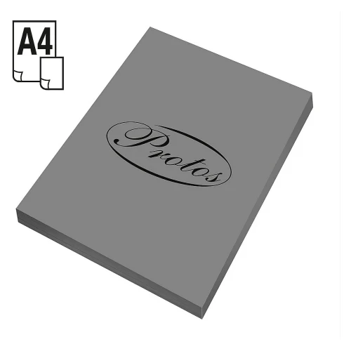 Papier kolorowy A4 szary 100k. 80g Protos