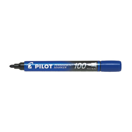 Marker permanentny wkład niebieski okrągła końcówka Pilot (SCA-100-L)
