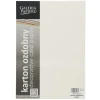 Papier ozdobny (wizytówkowy) A4 gładki kremowy kremowy 160g Galeria Papieru (202822)