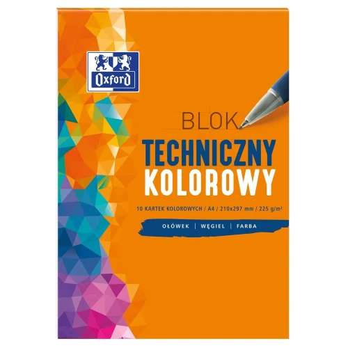 Blok techniczny OXFORD A4 10k 225G kolor 400093230-6048107