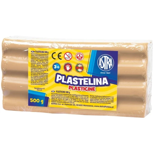 Plastelina 1 kol. cielista 500g Astra