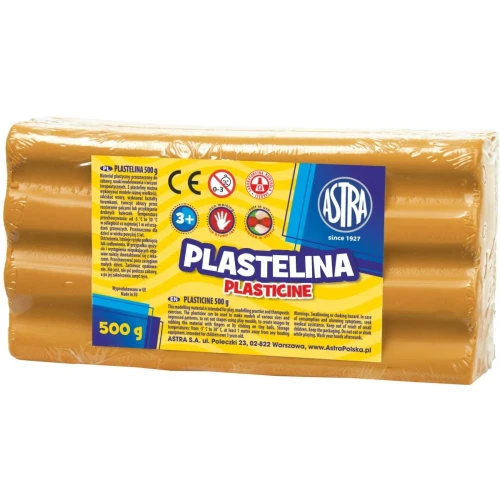 Plastelina 1 kol. pomarańczowa 500g Astra