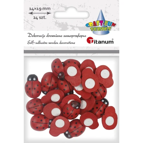 Ozdoba drewniana Craft-Fun Series biedronki Titanum (EE16)