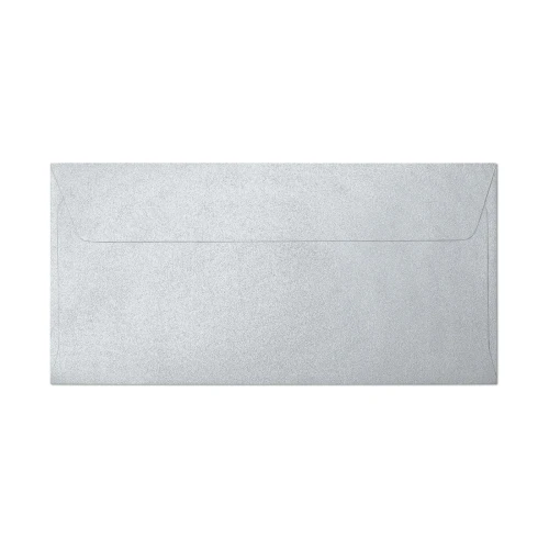 Koperta DL Millenium srebrna [mm:] 110x220 Galeria Papieru (280114) 10 sztuk