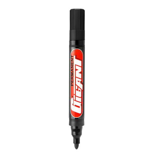Marker permanentny permanent GIGANT wkład czarny 1,5-2,5mm okrągła końcówka Kamet (K-1068)