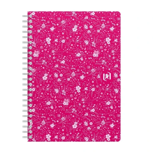 Kołozeszyt (kołonotatnik) A5 Floral 120k. 90g krata/tagi Oxford (400094951)