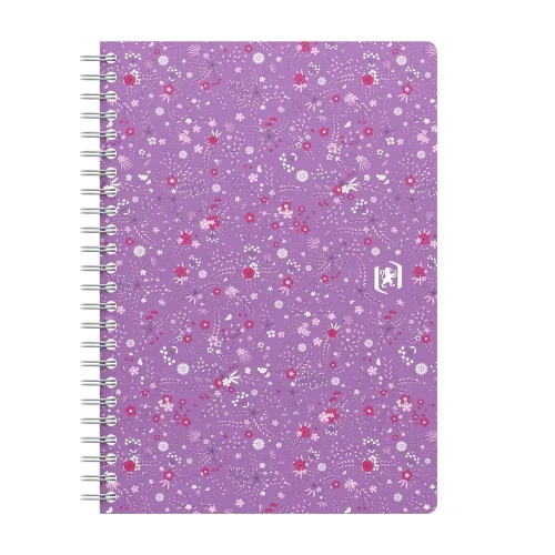 Kołozeszyt (kołonotatnik) A5 Floral 120k. 90g krata/tagi Oxford (400094951)