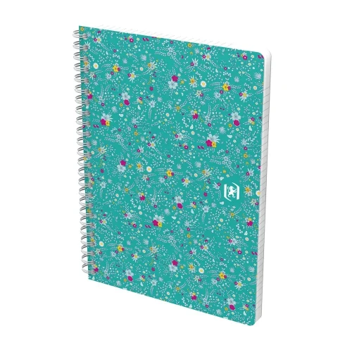 Kołozeszyt (kołonotatnik) A5 Floral 120k. 90g krata/tagi Oxford (400094951)