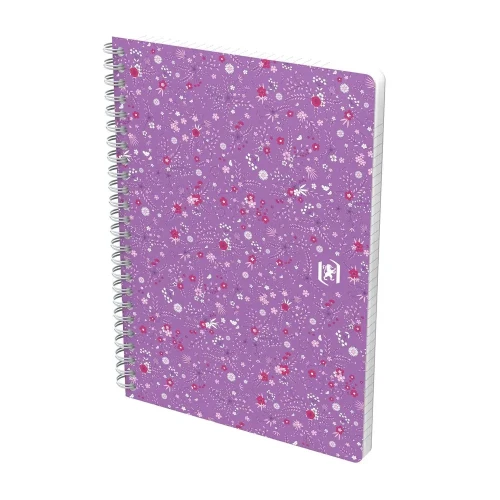 Kołozeszyt (kołonotatnik) A5 Floral 120k. 90g krata/tagi Oxford (400094951)