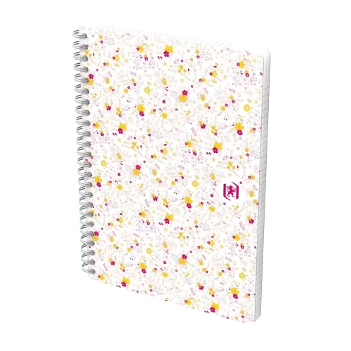 Kołozeszyt (kołonotatnik) A5 Floral 120k. 90g krata/tagi Oxford (400094951)