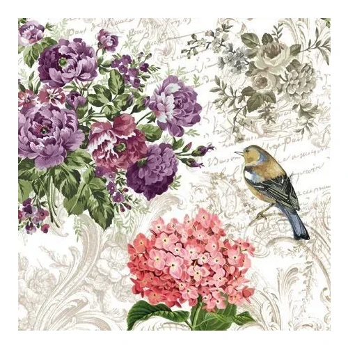Serwetki Lunch charming garden mix papier [mm:] 330x330 Paw (SDL000400)