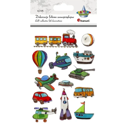 Naklejka (nalepka) Craft-Fun Series foliowe 3D pojazdy Titanum (MXM-009)