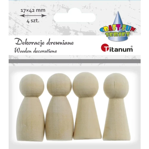 Ozdoba drewniana Craft-Fun Series figurki/pionki Titanum (178258X)