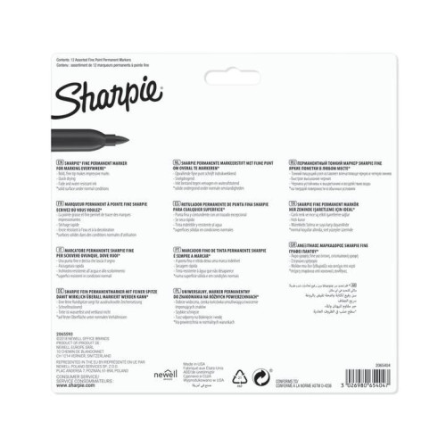Marker permanentny 12 szt Paper Mate (2065404)