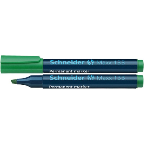 Marker permanentny Maxx 133 wkład zielony 1,0-3,0mm ścięta końcówka Schneider (SR113304)