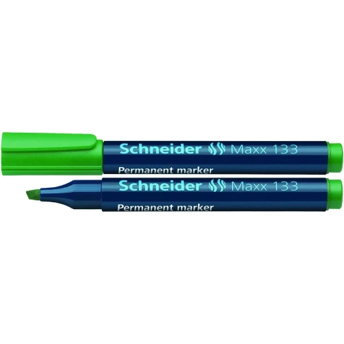 Marker permanentny Maxx 133 wkład zielony 1,0-3,0mm ścięta końcówka Schneider (SR113304)