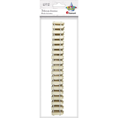 Ozdoba drewniana Craft-Fun Series mini płotek 90cm Titanum (ZL-001)