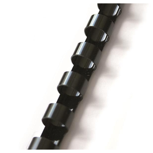 Grzbiety do bindowania A4 czarny plastik śr. 22mm Argo (405222)