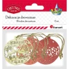 Ozdoba drewniana Craft-Fun Series zawieszka bombka 3 wzory Titanum (182681D)