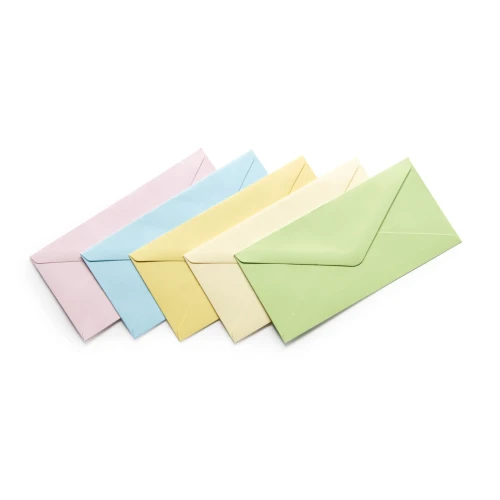 Koperta satynowana pastelowa mix [mm:] 80x160 Galeria Papieru (280498) 50 sztuk