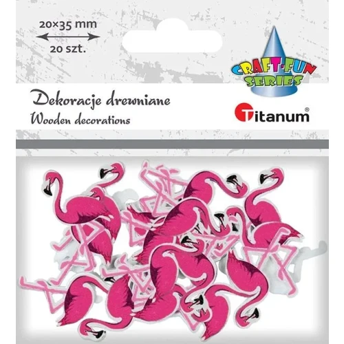 Ozdoba drewniana Craft-Fun Series flamingi Titanum (MTCR-WDC878)