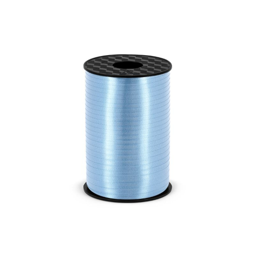 Wstążka plastikowa błękitna, 5mm/225m 5x5 [mm x m] niebieska jasna Partydeco (PRP5-011)