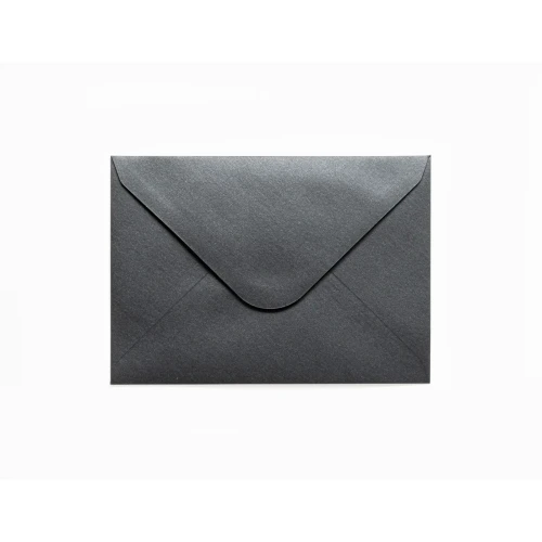 Koperta C6 pearl czarna Galeria Papieru (280277) 10 sztuk