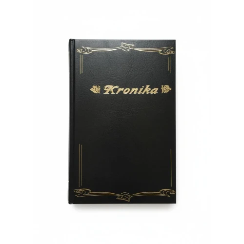 Kronika a4 pionowa nity CZARNY 100k. [mm:] 210x300 Barbara