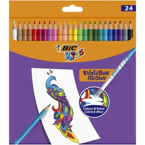 Kredki ołówkowe ILLUSION 24 kol. Bic (987869)
