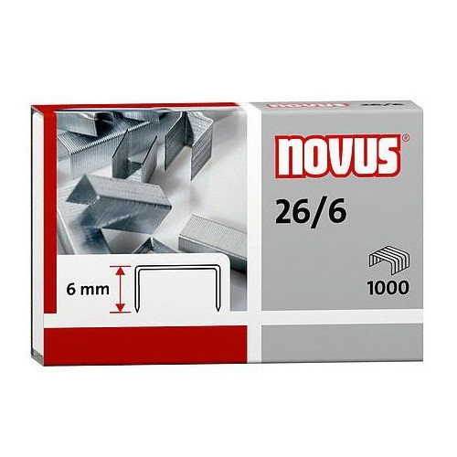 Zszywki 26/6 1000 szt Novus (26/6)