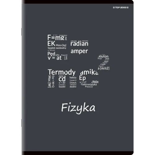 Brulion A5 tematyczny fizyka 80k. 70g krata Top 2000 (400132313)