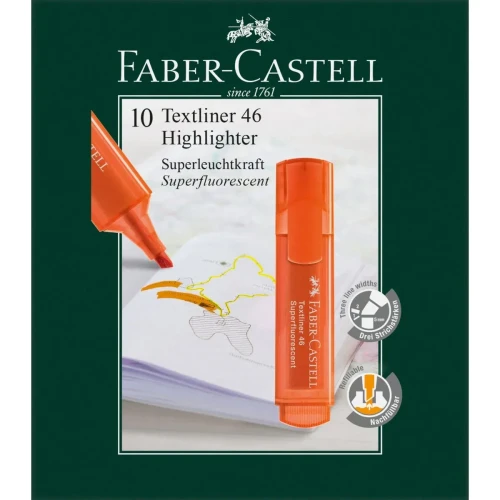 Zakreślacz wkład pomarańczowe Faber Castell (154615)