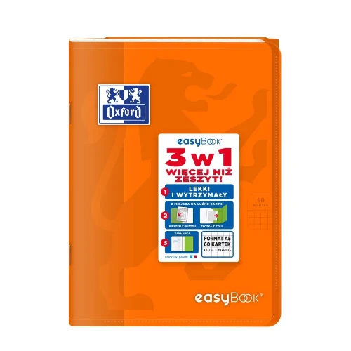 Zeszyt A5 EASYBOOK 60k. 90g krata Oxford (400146693)