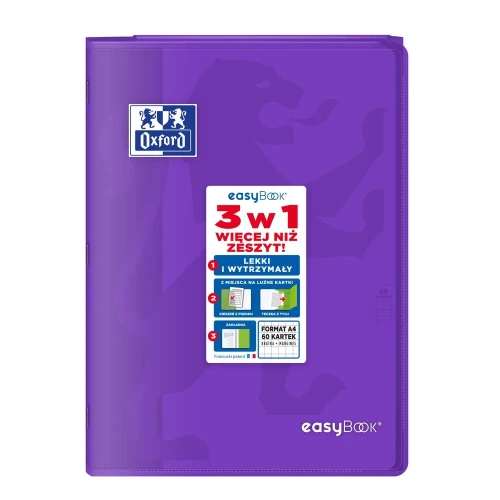Zeszyt A4 EASYBOOK 60k. 90g krata Oxford (400146695)