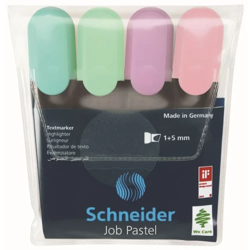 Zakreślacz Job Pastel wkład mix 1-5mm Schneider (SR115098)