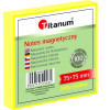 Notes samoprzylepny (karteczki) elektrostatyczne 75x75 żółty 100k [mm:] 75x75 Titanum